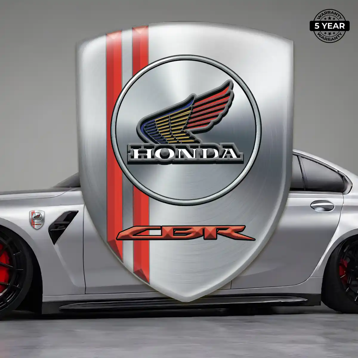 Honda Car Emblem Overlay Outer Style