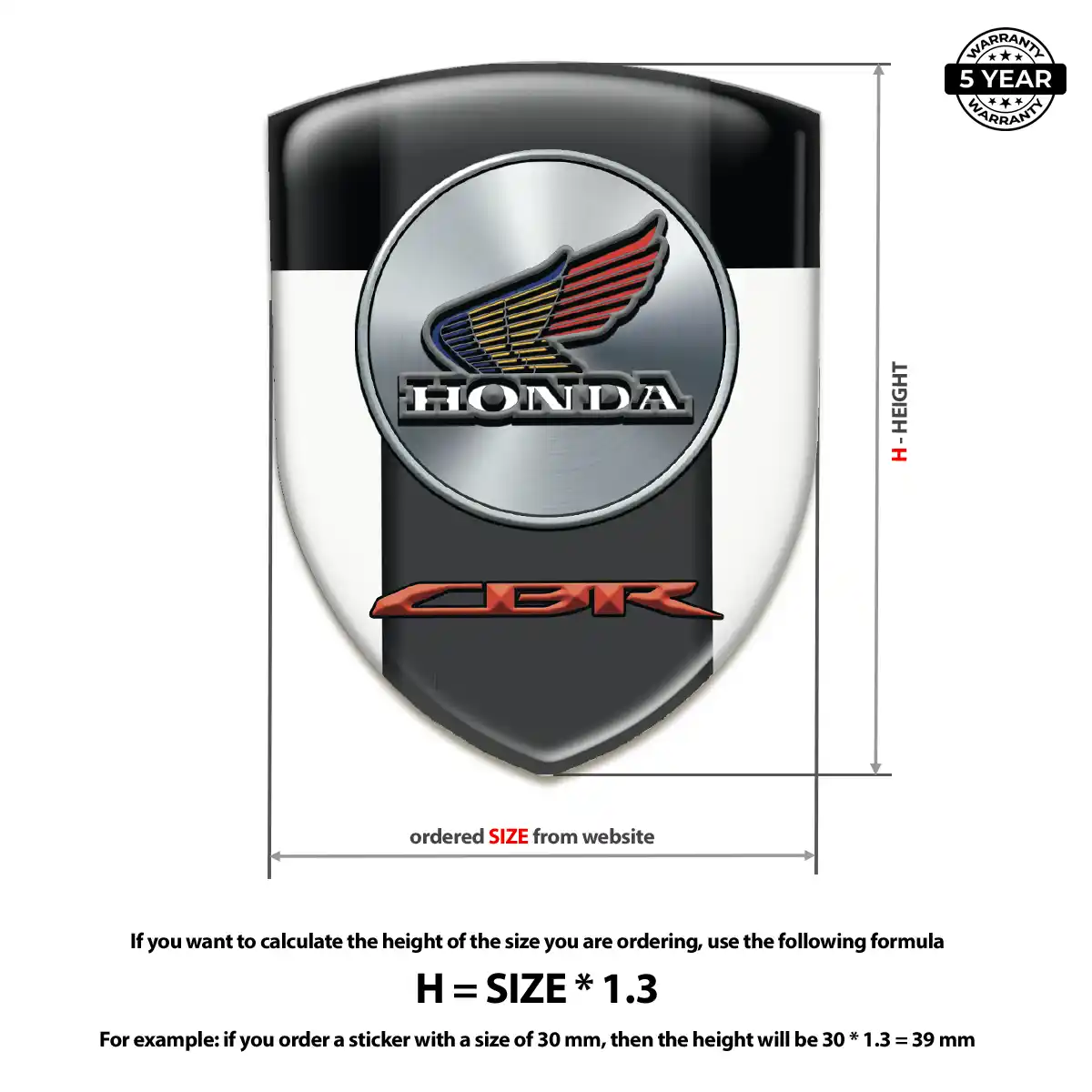 Honda Car Emblem Overlay Signature Grade