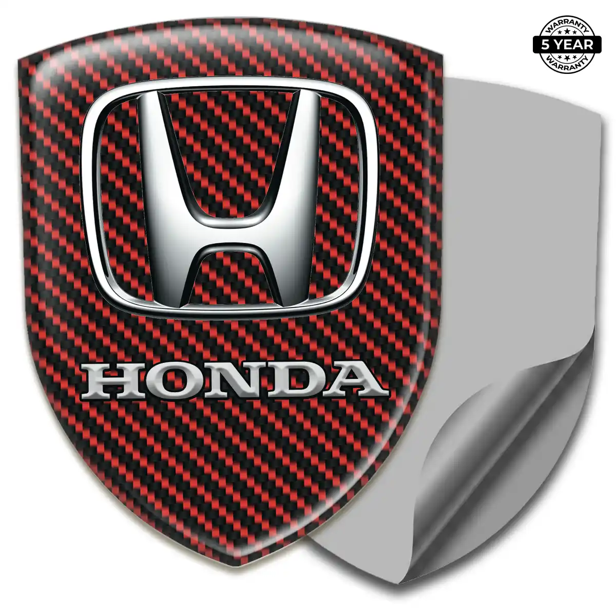 Honda Car Emblem Overlay Sleek Style