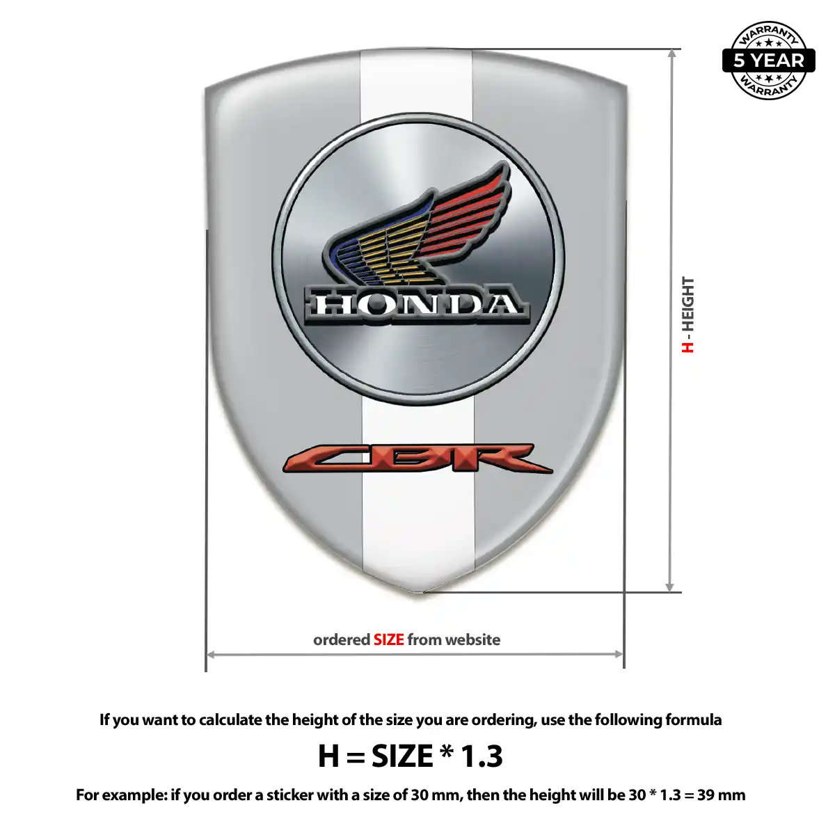 Honda Car Emblem Sticker Exclusive Series