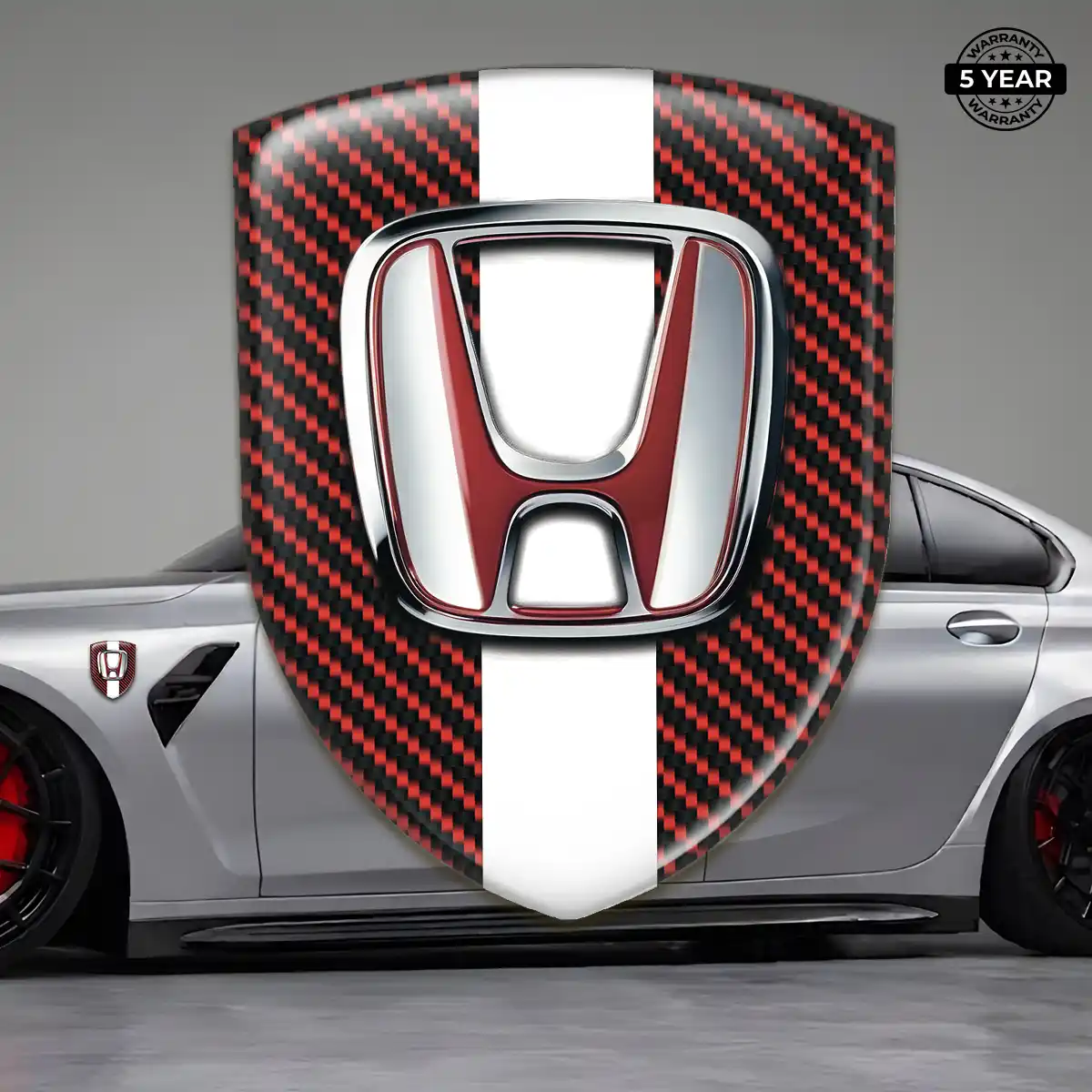 Honda Car Emblem Sticker Premium Dome