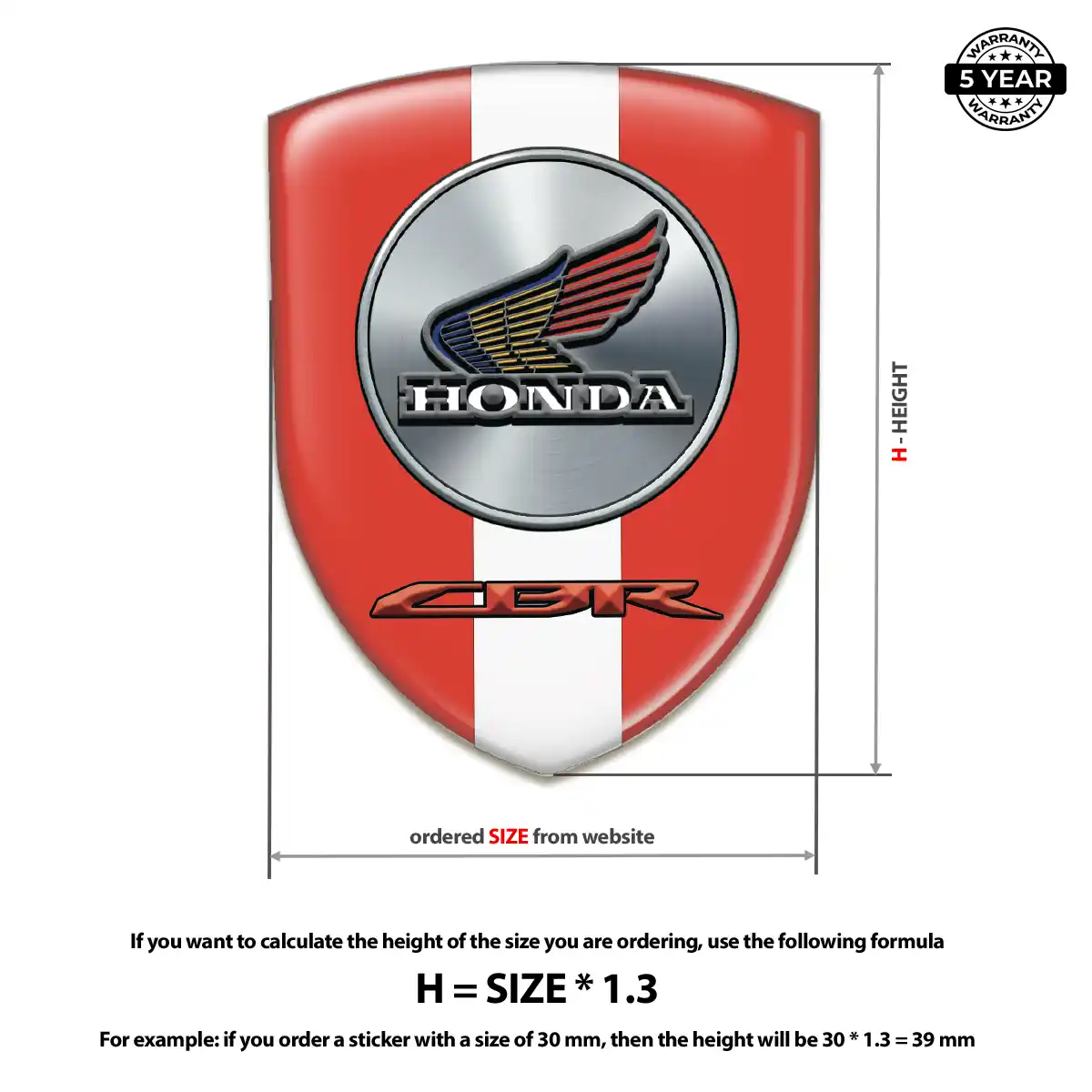 Honda Car Logo Decal Elite Edition