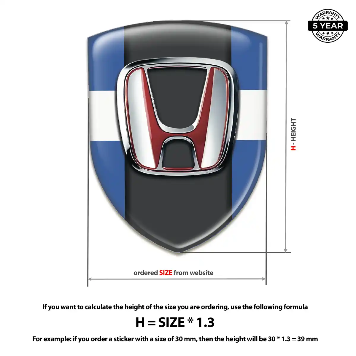 Honda Car Logo Decal Superior Craft