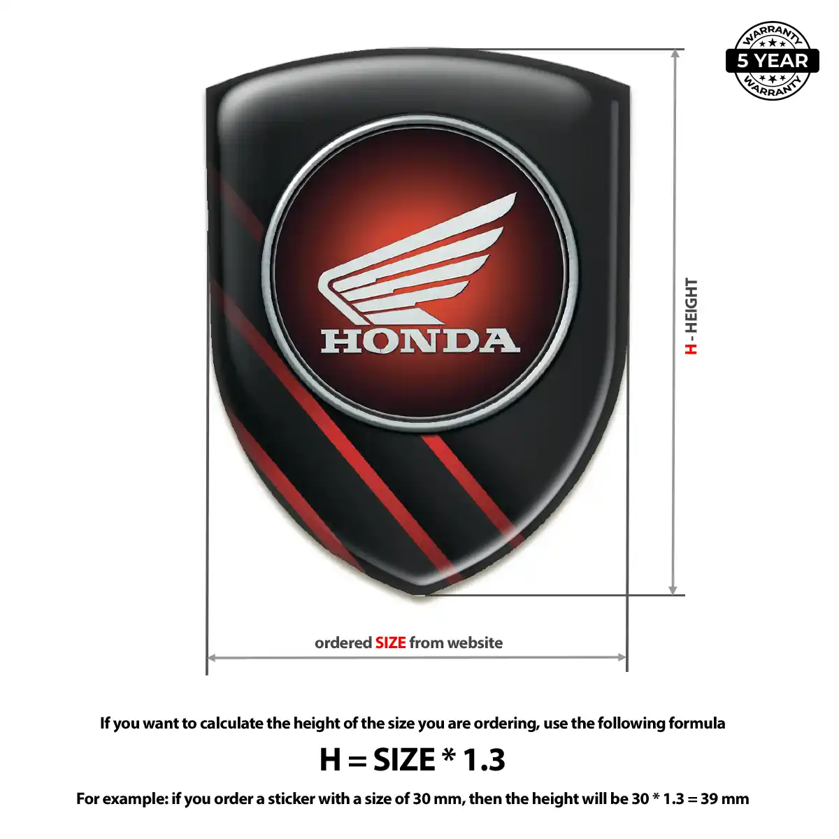 Honda Crest Emblem Cabin Style