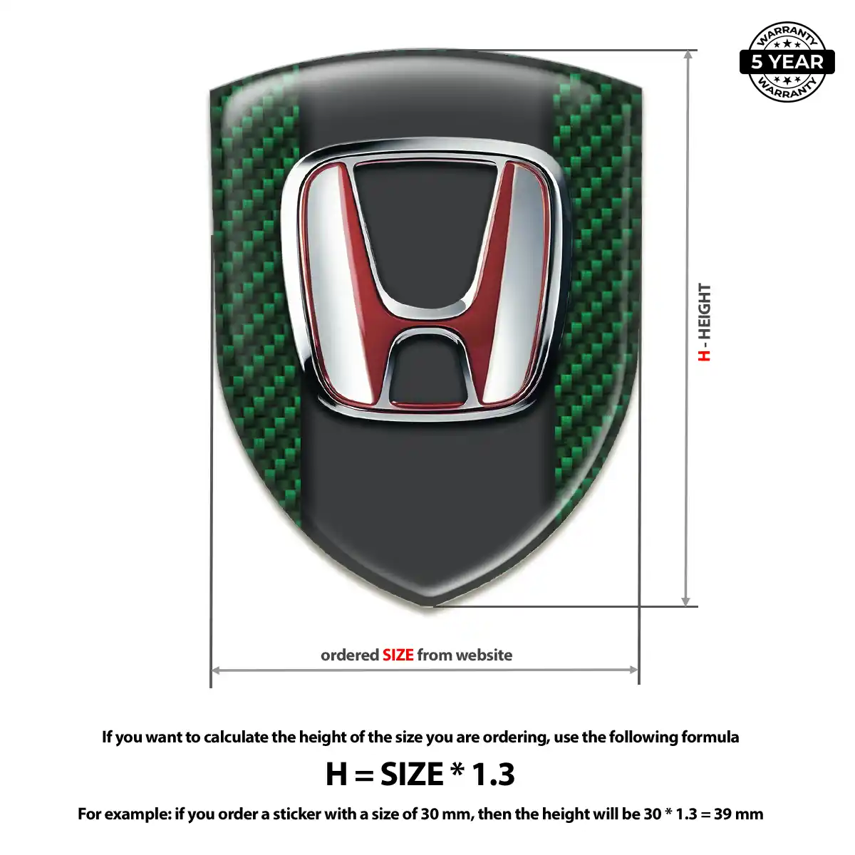 Honda Crest Emblem Deluxe Edition
