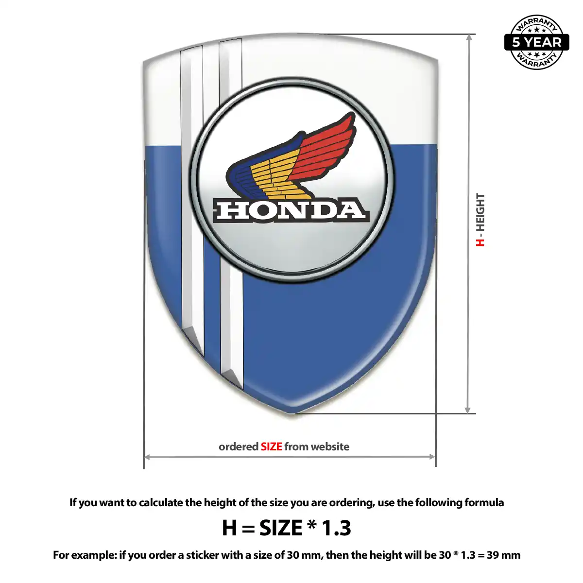 Honda Crest Emblem Elite Finish