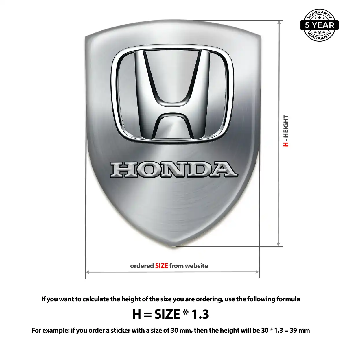 Honda Crest Emblem Opulent Line