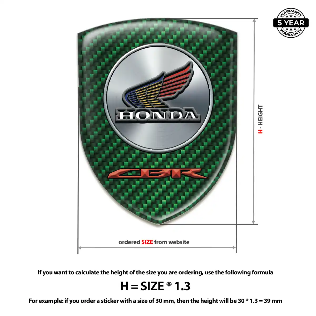 Honda Crest Emblem Prime Quality