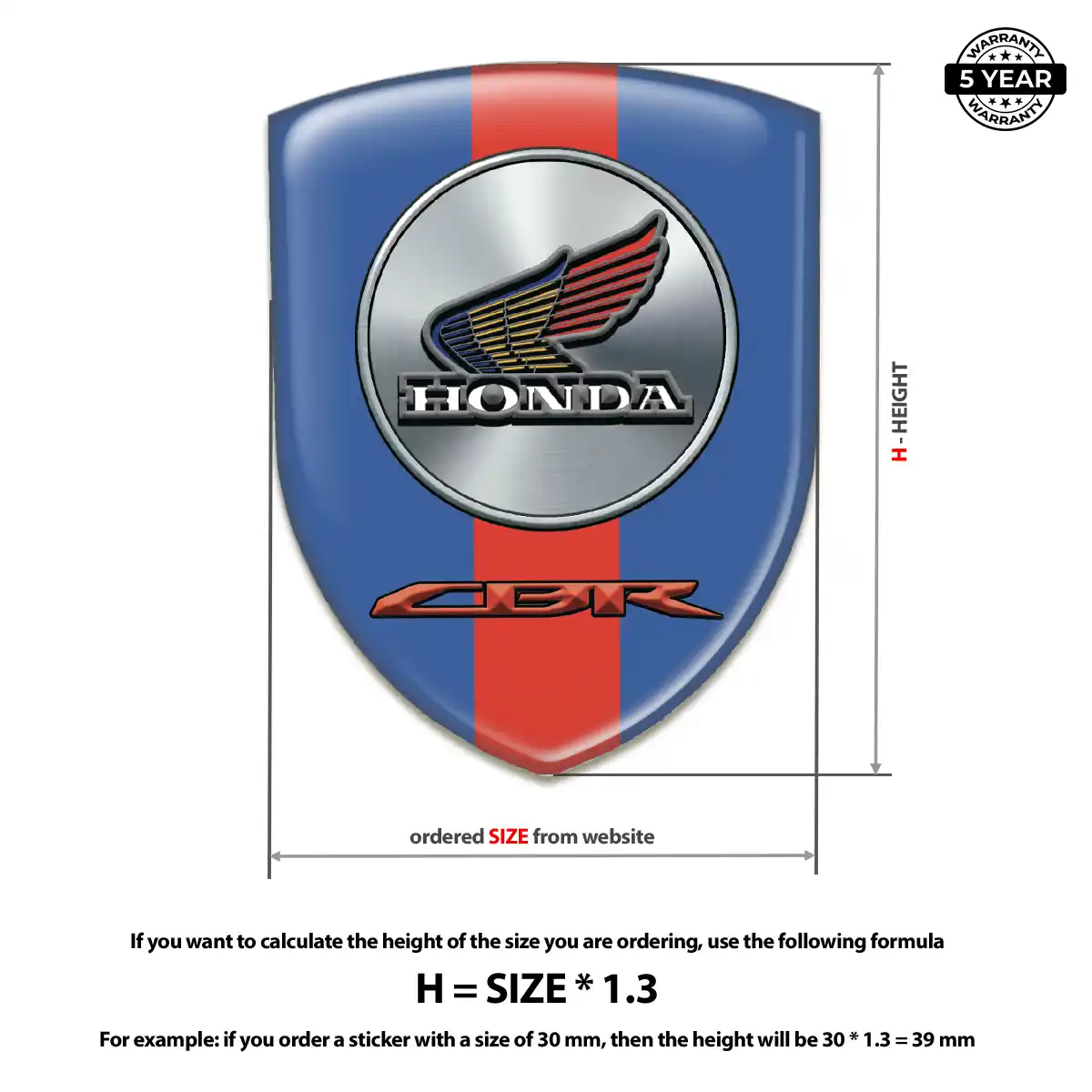 Honda Crest Emblem Refined Design