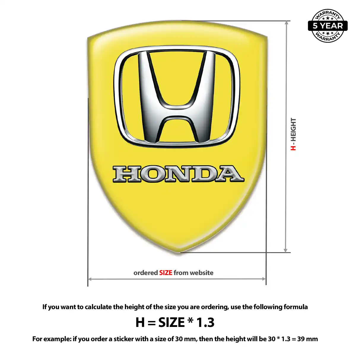 Honda Crest Emblem Superior Craft