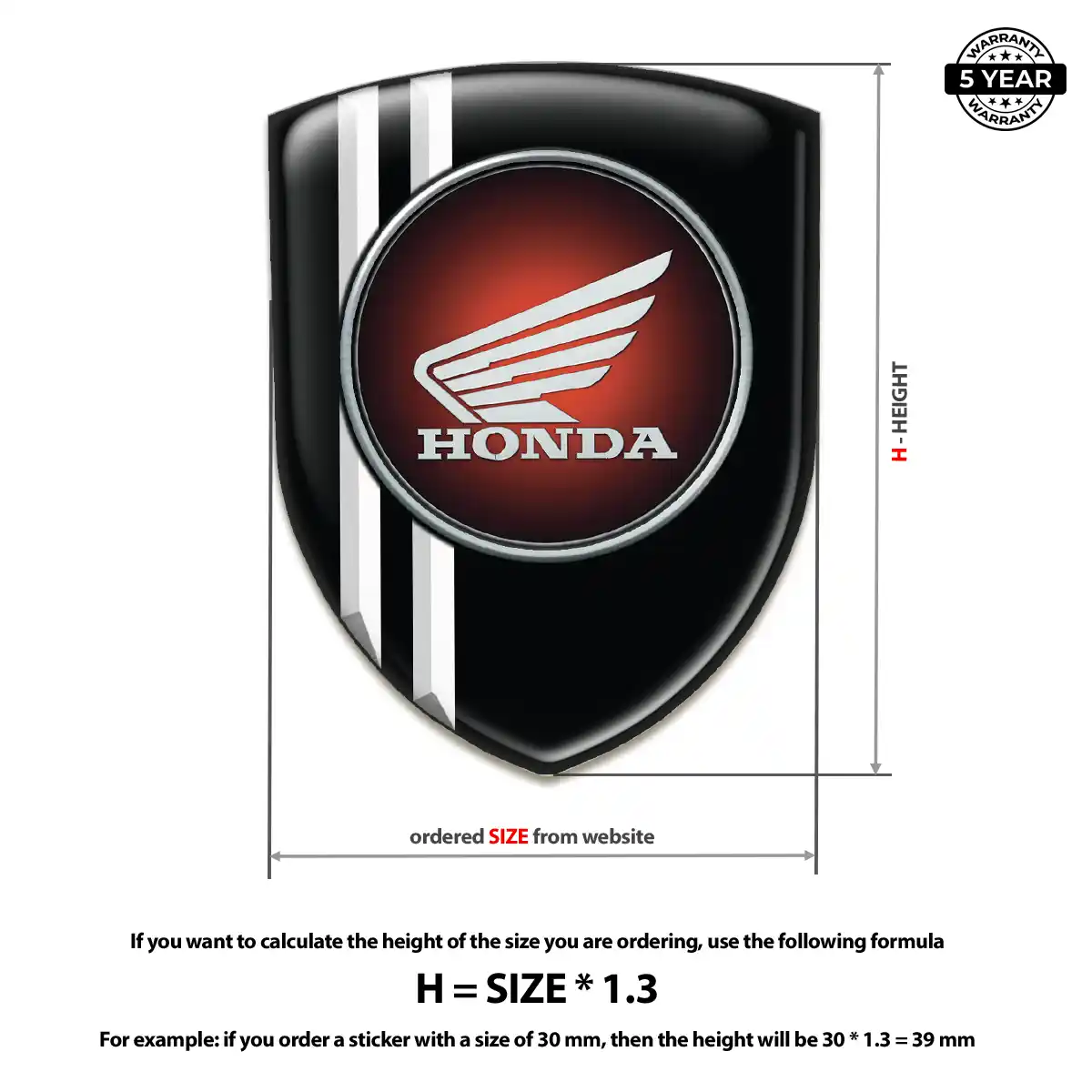 Honda Crest Logo Emblem Elite Edition