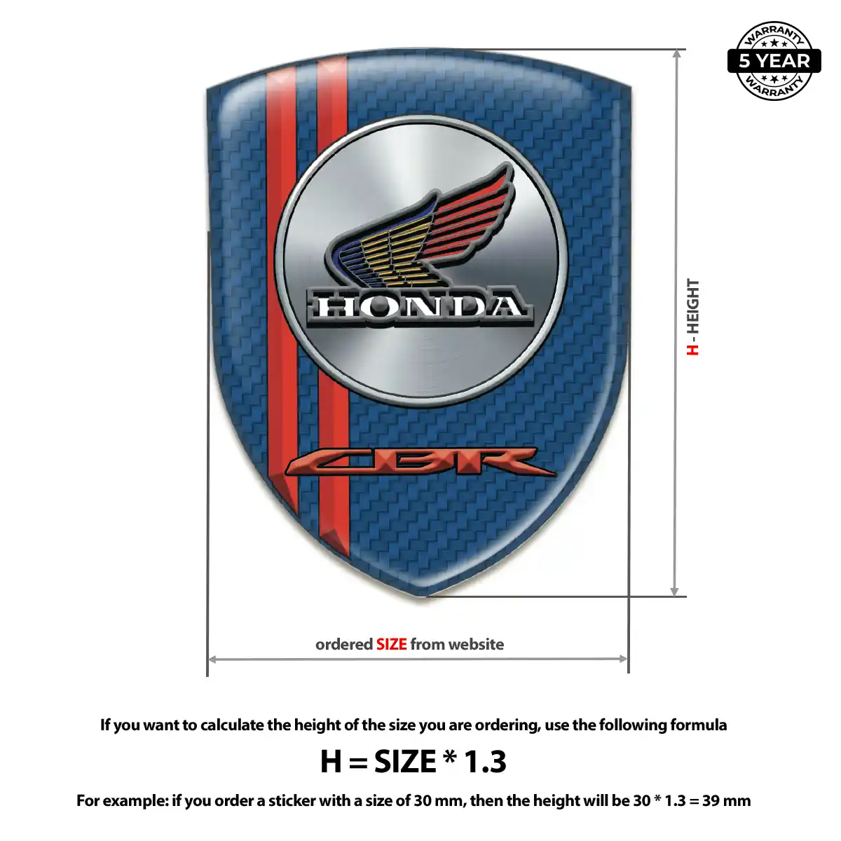 Honda Crest Logo Emblem Exclusive Series