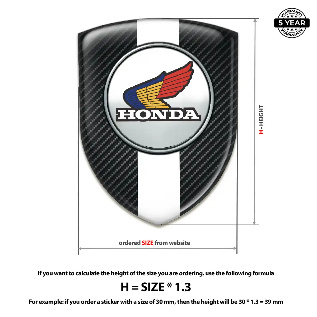 Honda Crest Logo Emblem Prestige Line