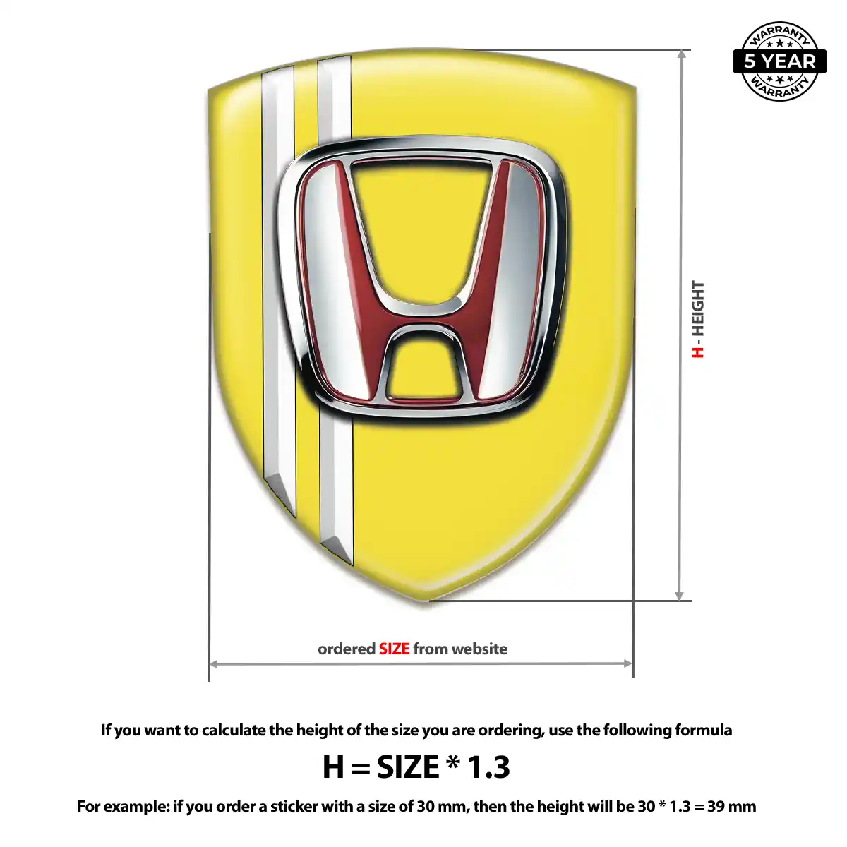 Honda Crest Logo Emblem Prime Quality
