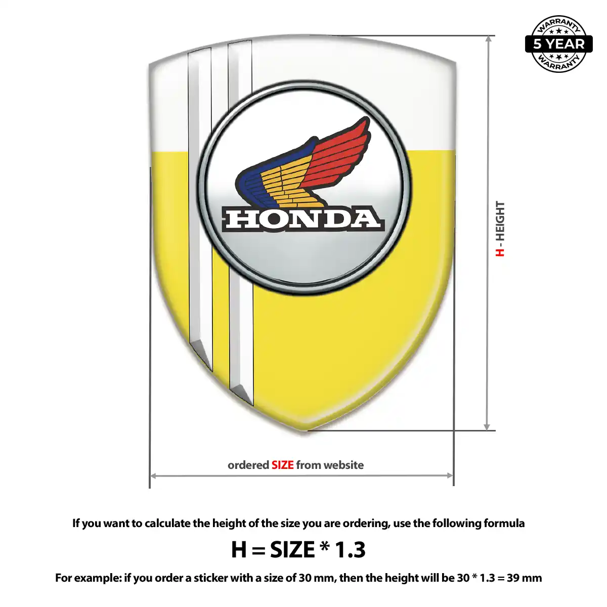 Honda Crest Logo Emblem Superior Craft