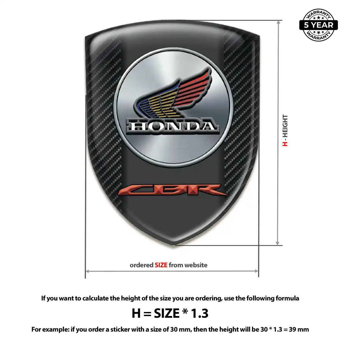 Honda Domed Badge Noble Edition