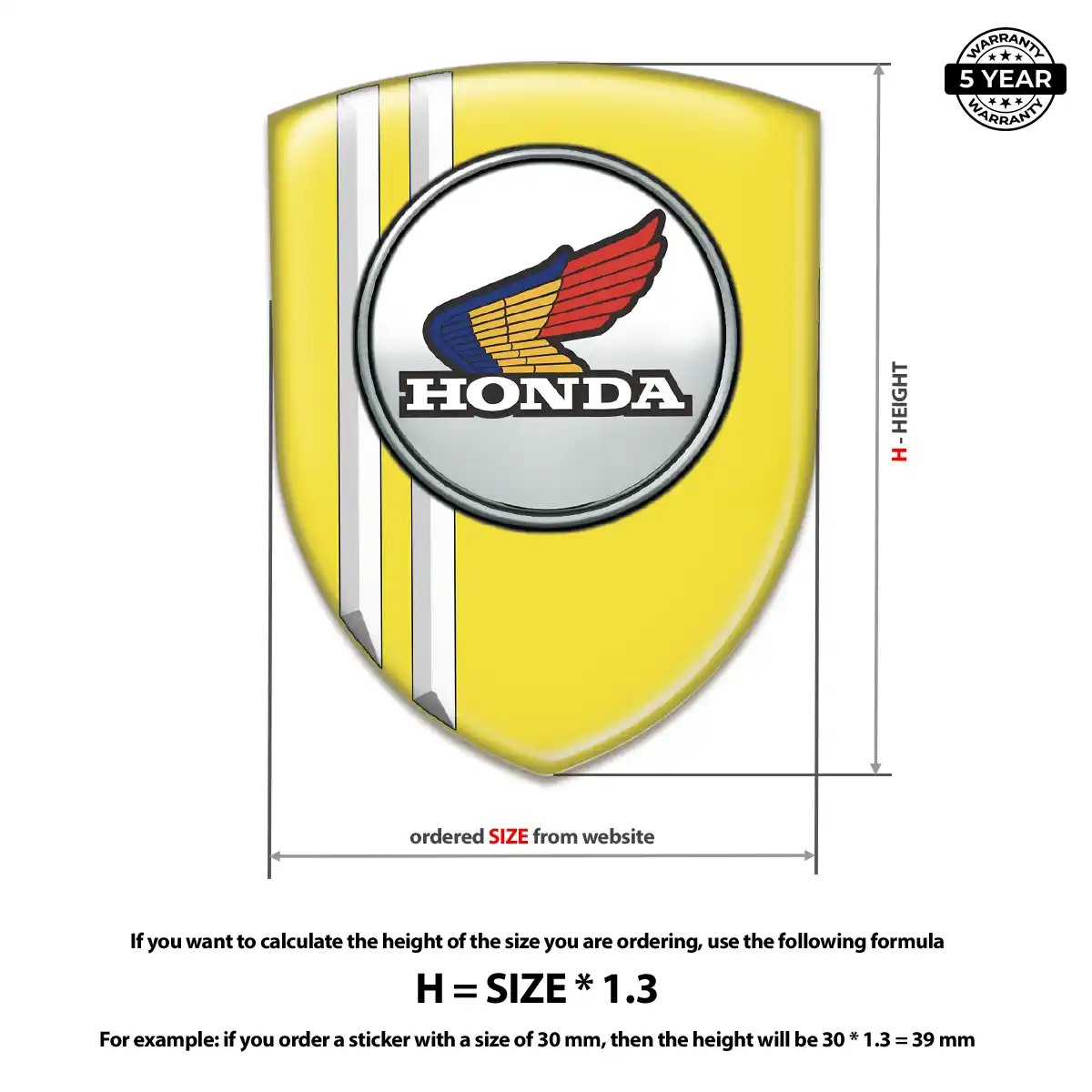 Honda Domed Badge Refined Design
