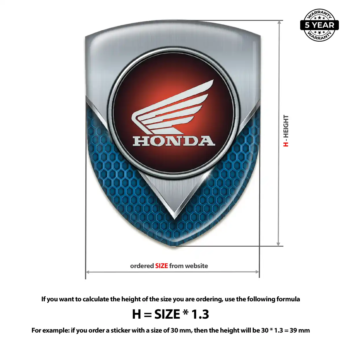 Honda Domed Badge Superior Craft