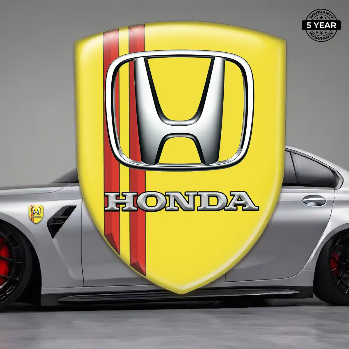 Honda Domed Car Sticker Elite Finish