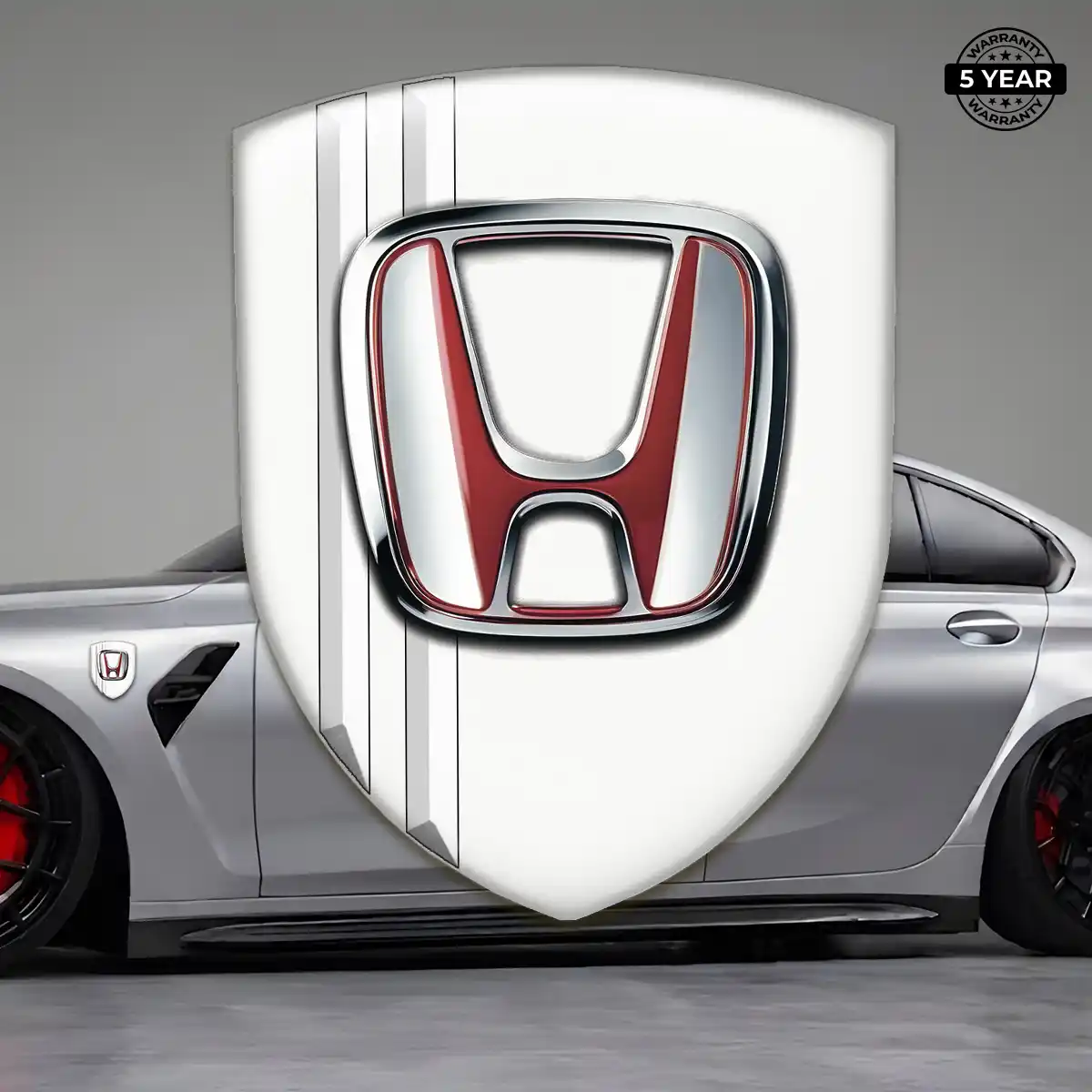 Honda Domed Car Sticker Refined Design