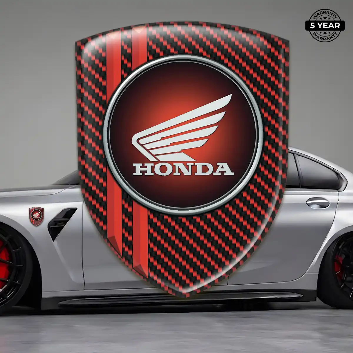 Honda Domed Car Sticker Resin Elite