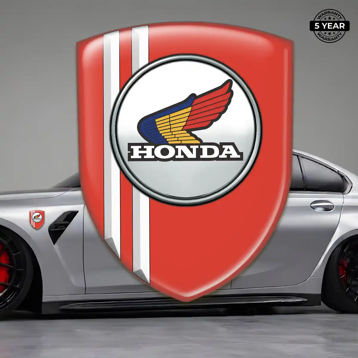 Honda Domed Decal Sleek Style
