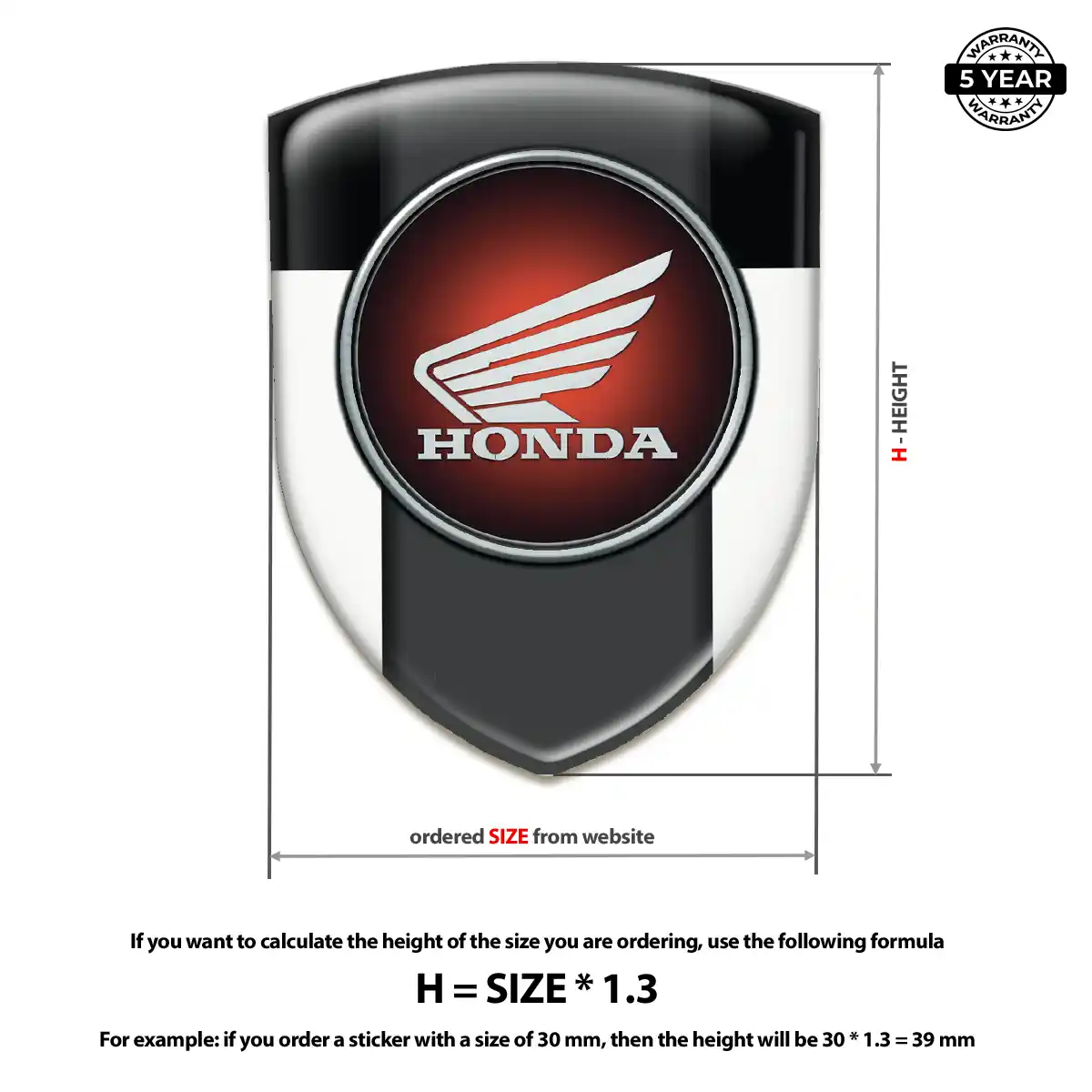 Honda Domed Emblem Exclusive Series