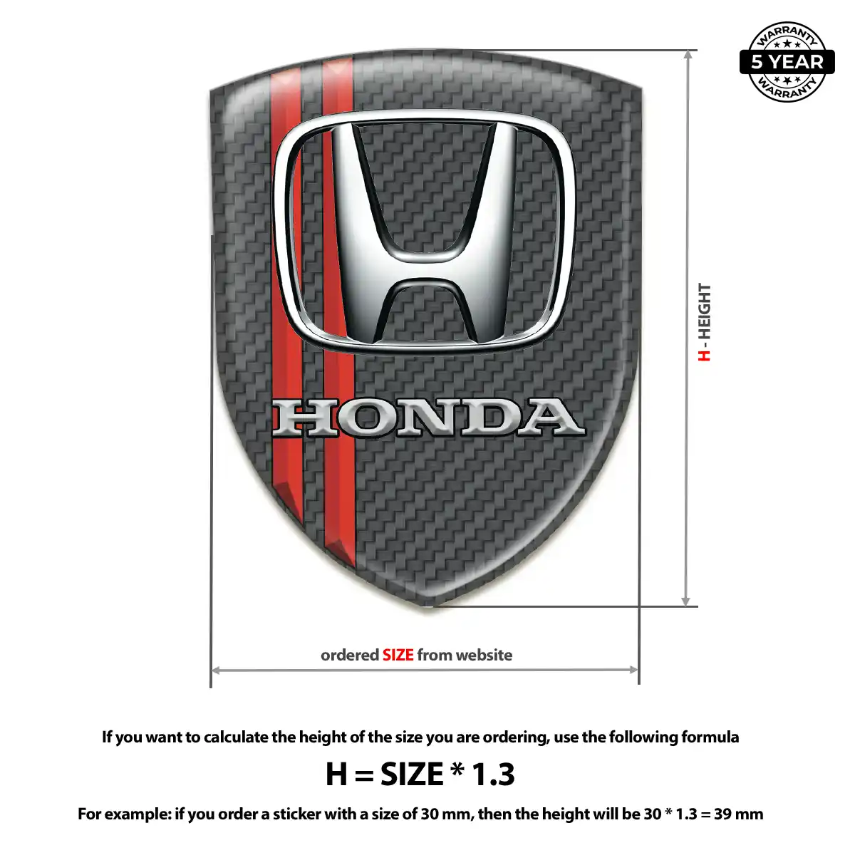 Honda Domed Emblem Refined Design
