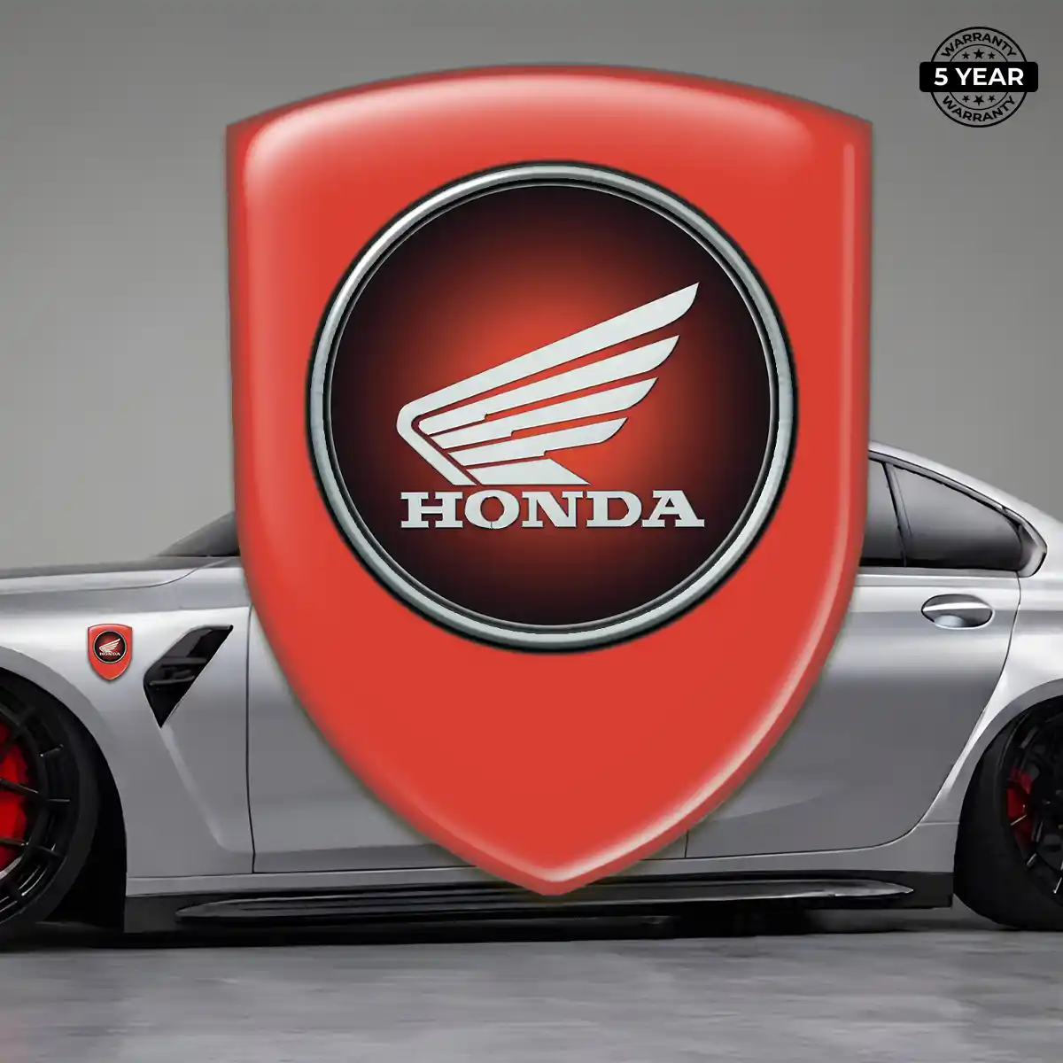 Honda Domed Logo Sticker Sleek Style
