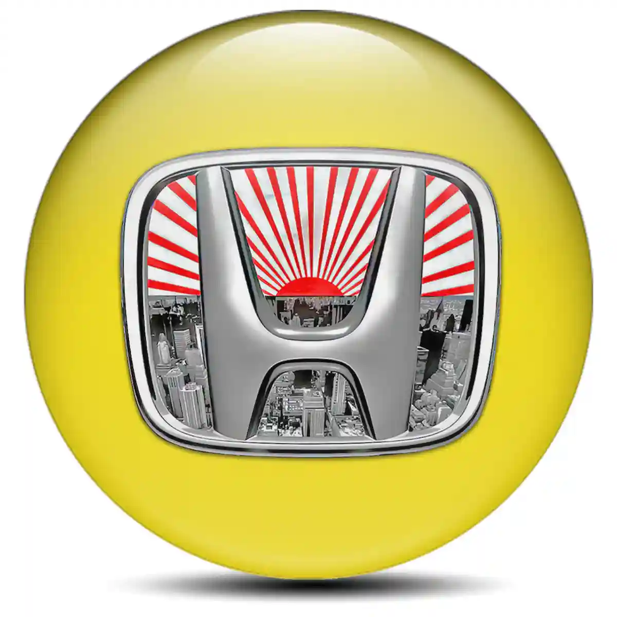 Honda Domed Sticker Self-Adhesive High Quality
