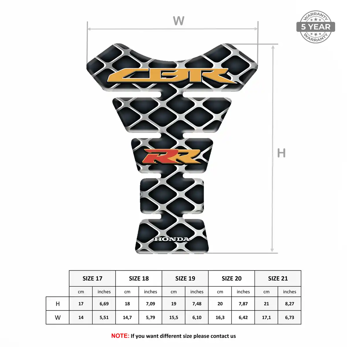 Honda Domed Tank Protector Exclusive Series