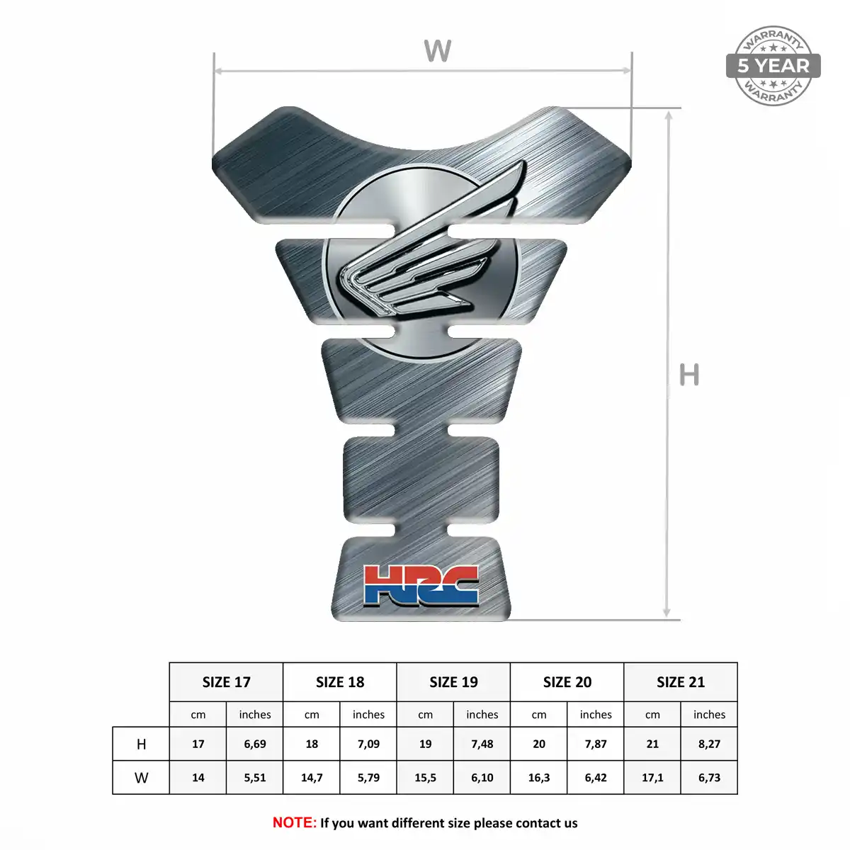 Honda Domed Tank Sticker Noble Edition