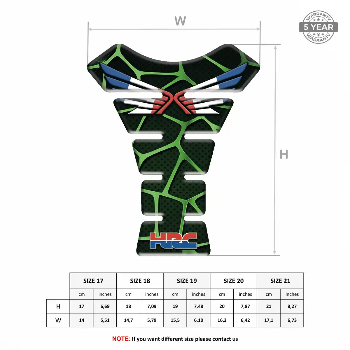 Honda Domed Tank Sticker Opulent Line