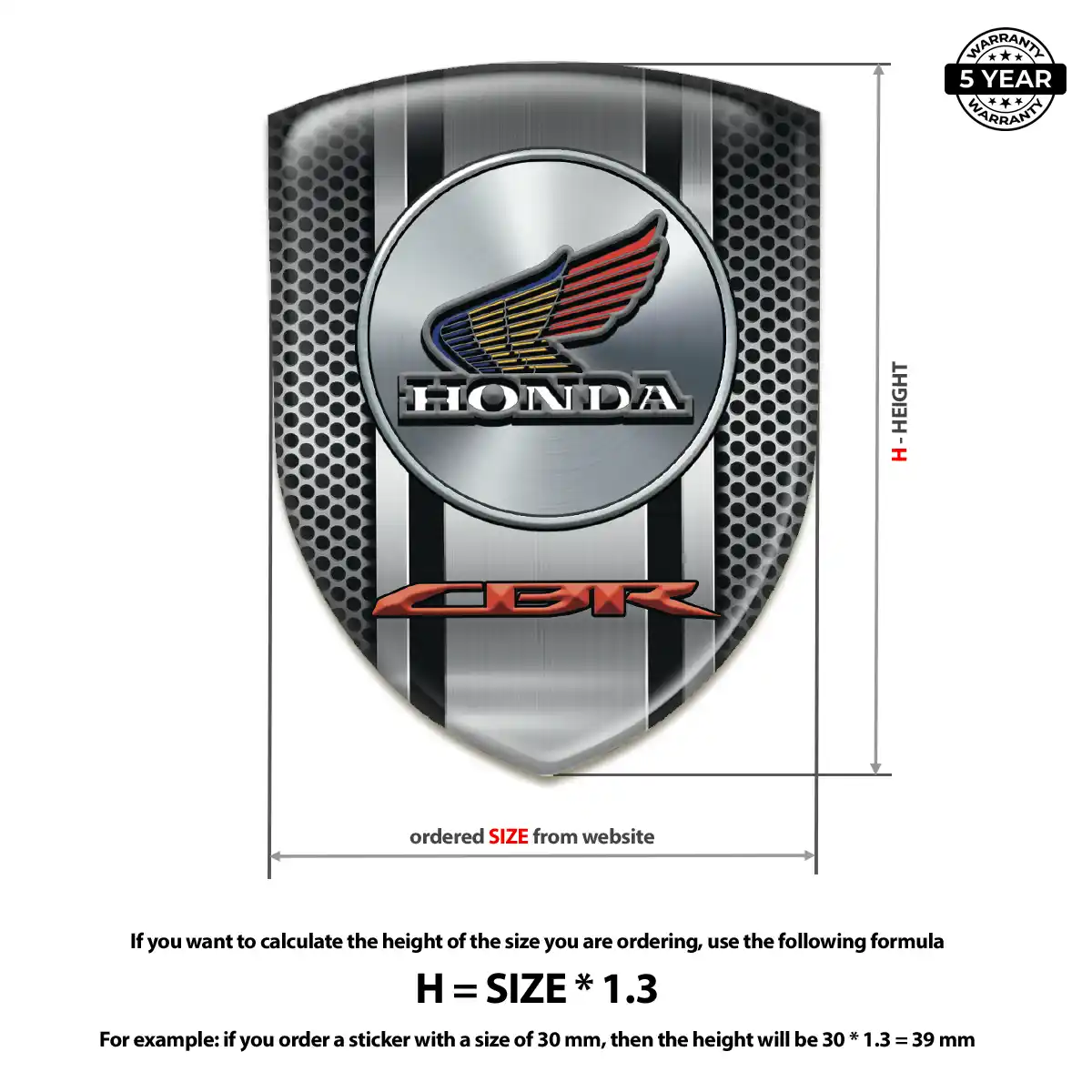 Honda Emblem Badge Elite Edition