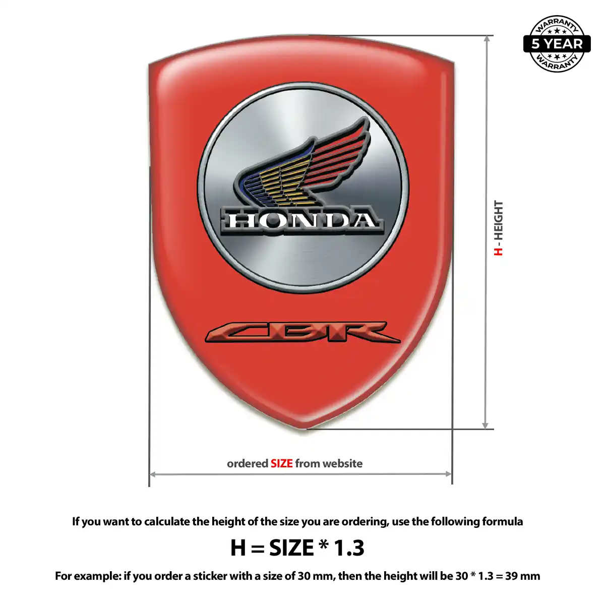 Honda Emblem Badge Elite Finish