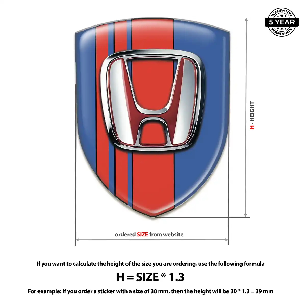 Honda Emblem Badge Interior Luxe