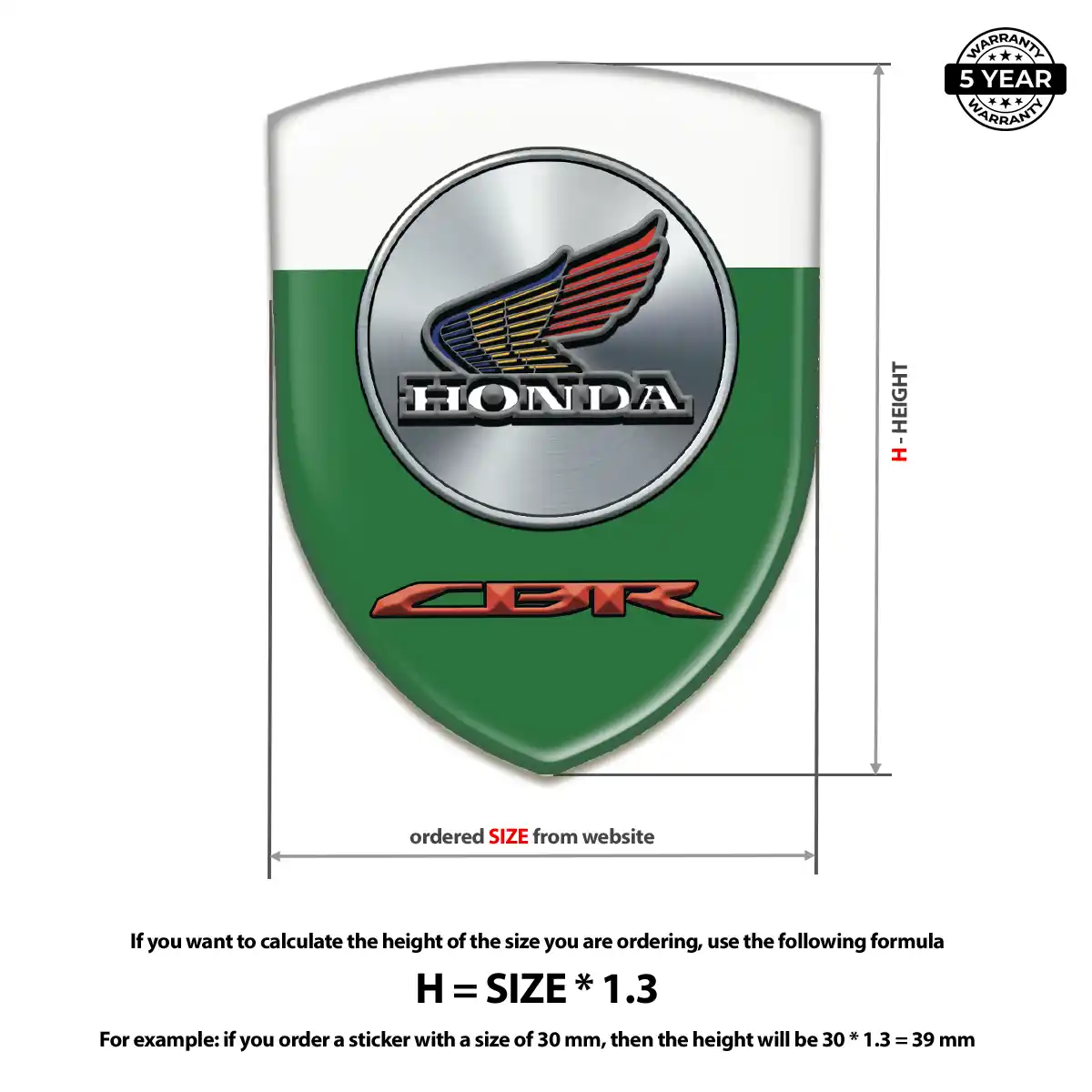 Honda Emblem Badge Logo Cabin Style