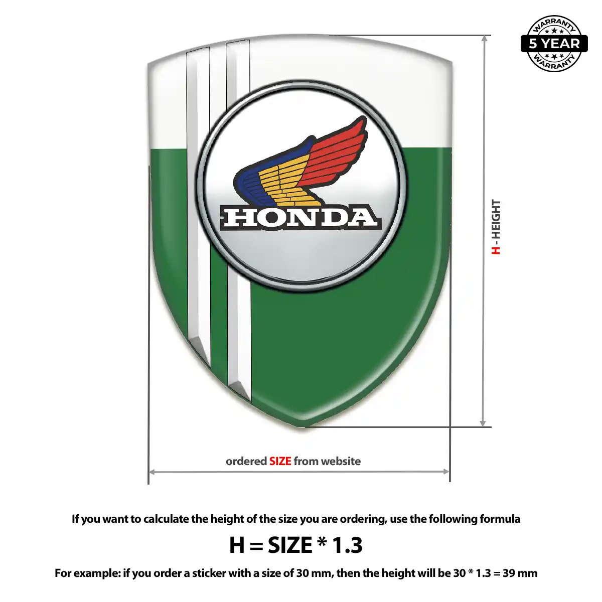 Honda Emblem Badge Logo Exclusive Series