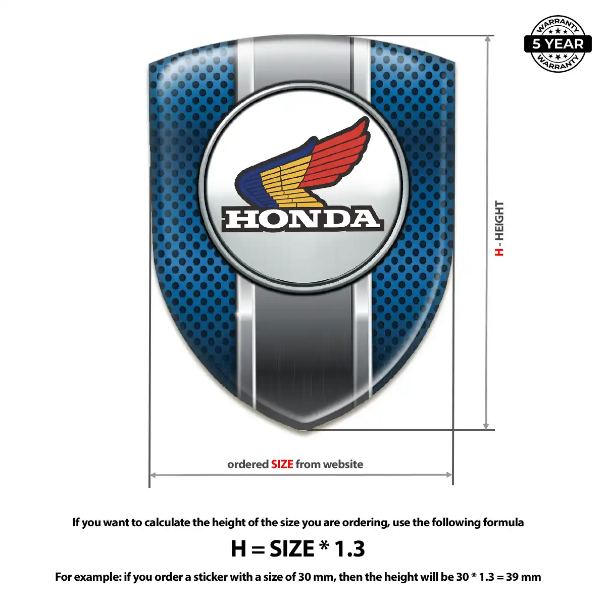 Honda Emblem Badge Logo Interior Elegance