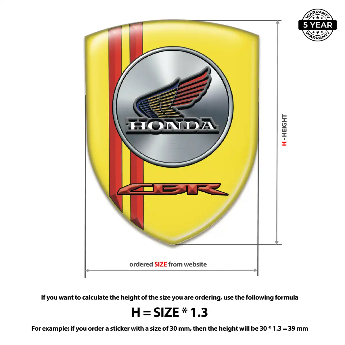 Honda Emblem Badge Logo Interior Luxe