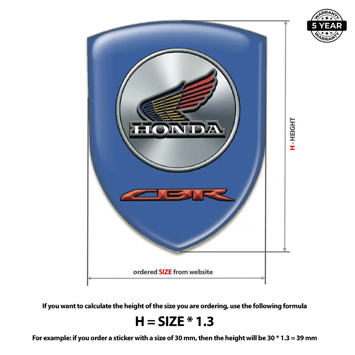 Honda Emblem Badge Logo Prime Quality