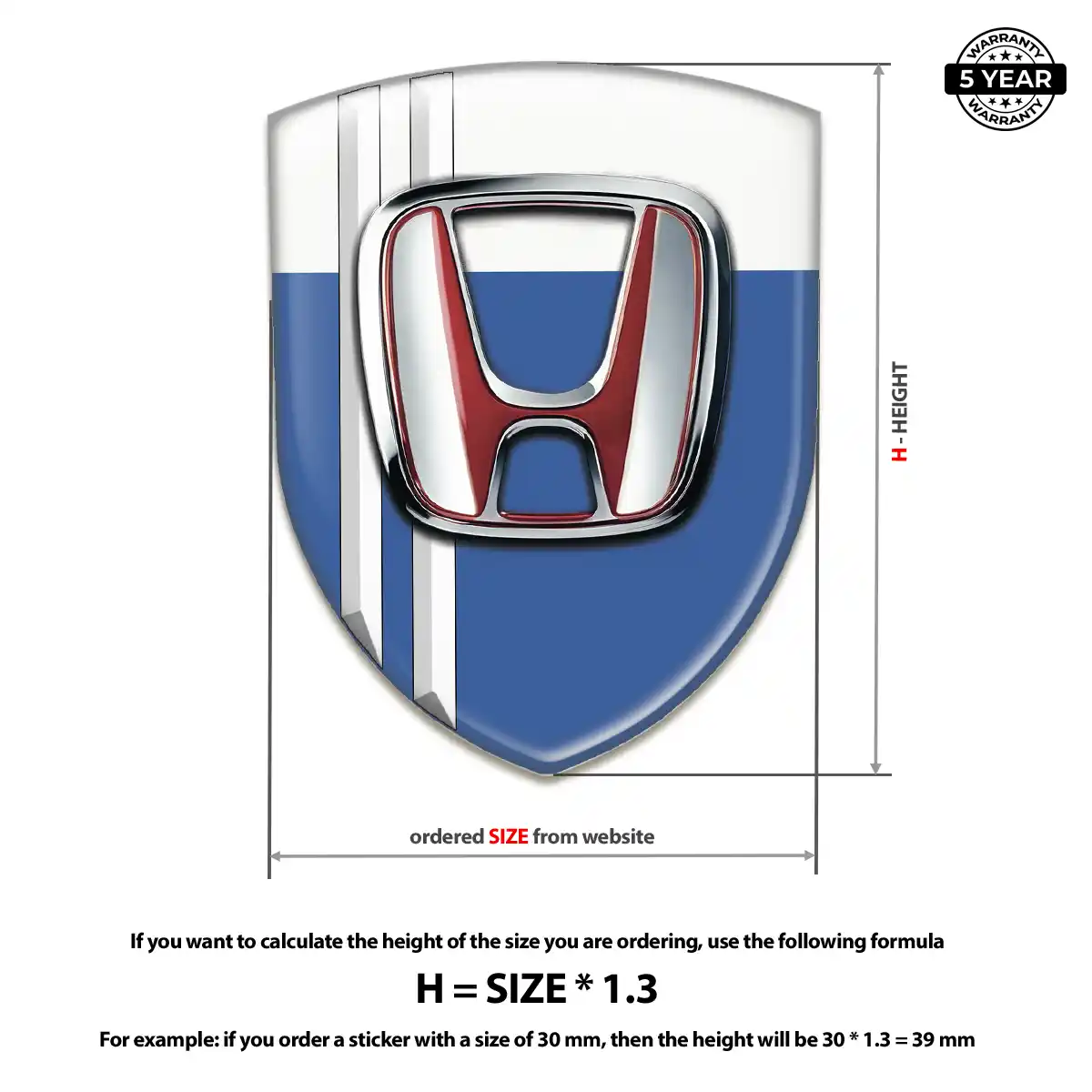 Honda Emblem Badge Logo Sleek Style