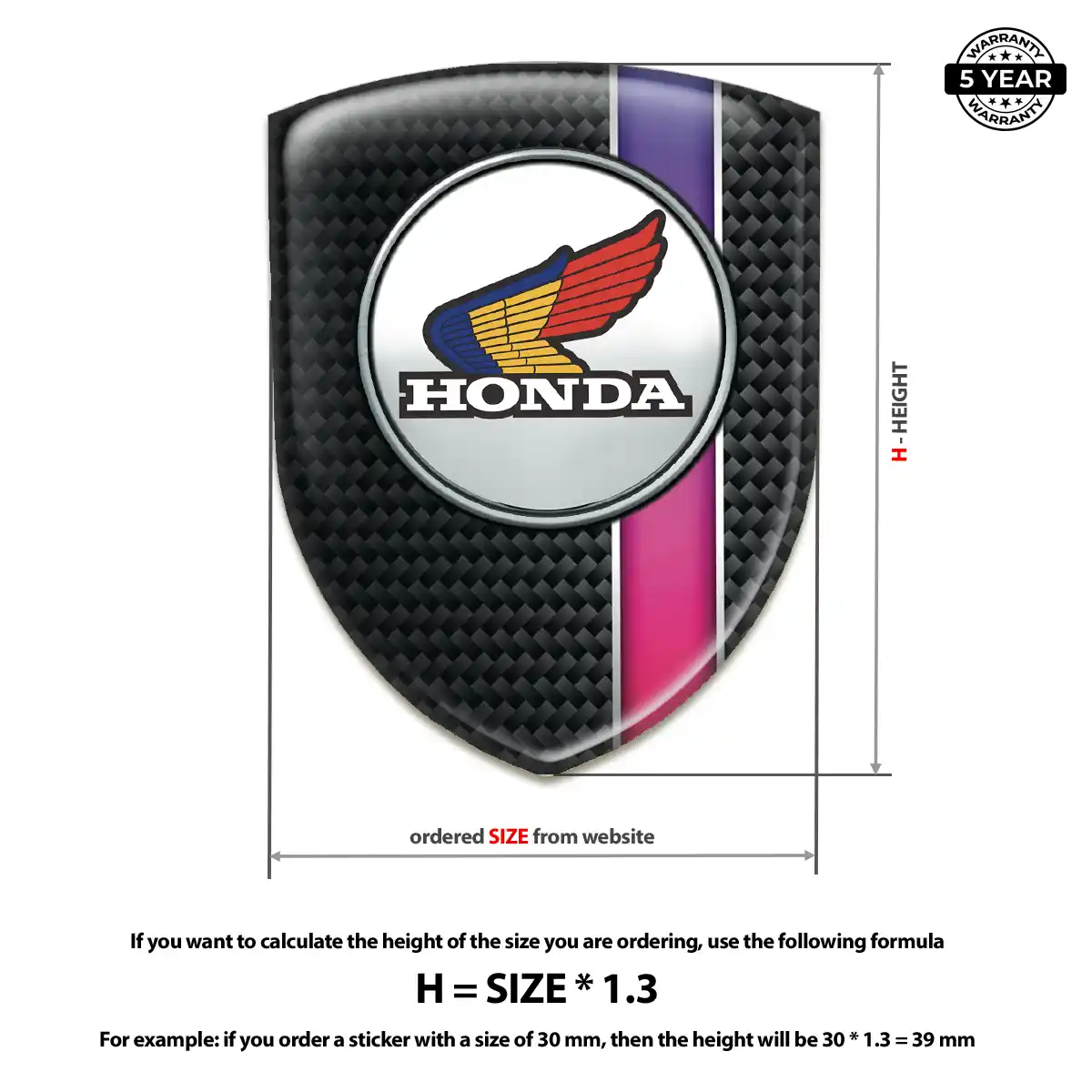 Honda Emblem Badge Prime Quality