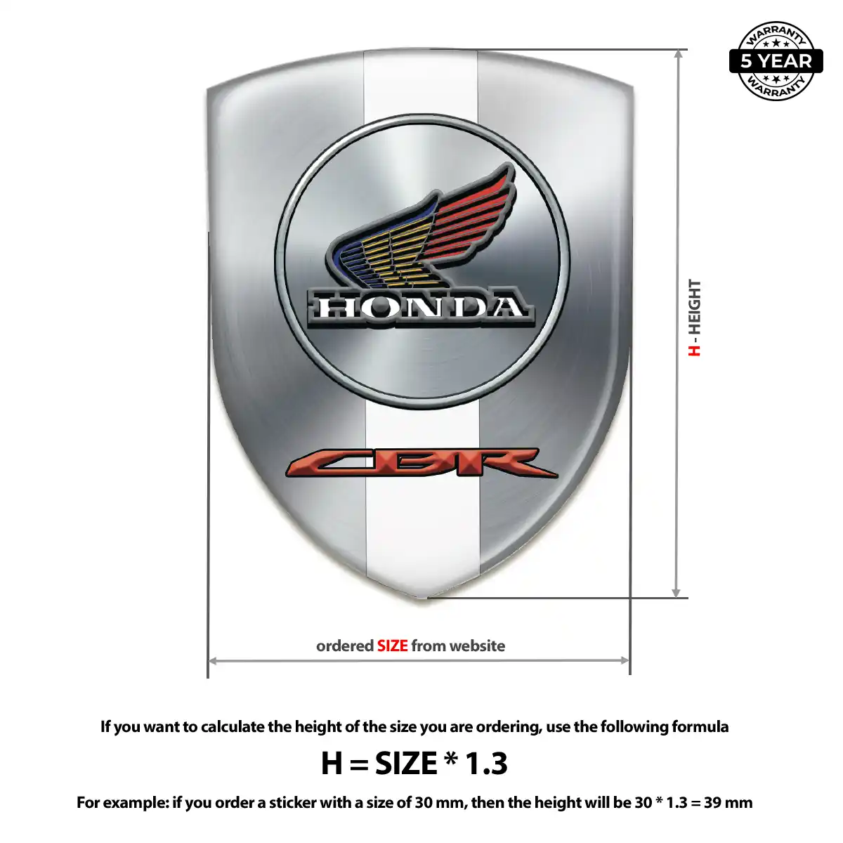 Honda Emblem Badge Signature Grade