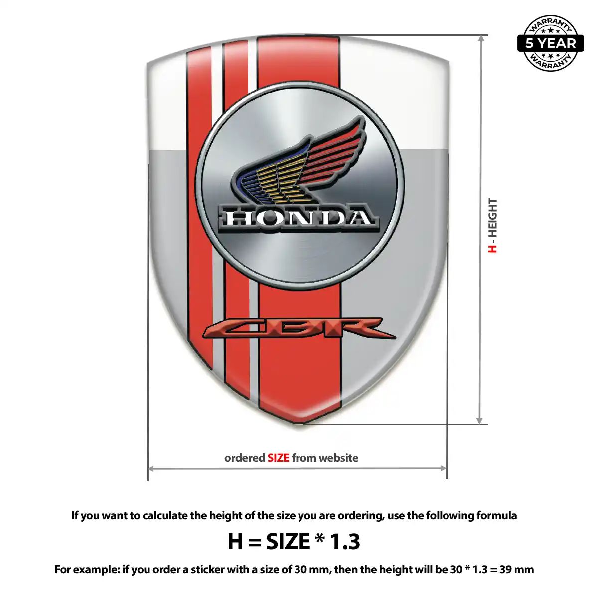 Honda Emblem Crest Cabin Style