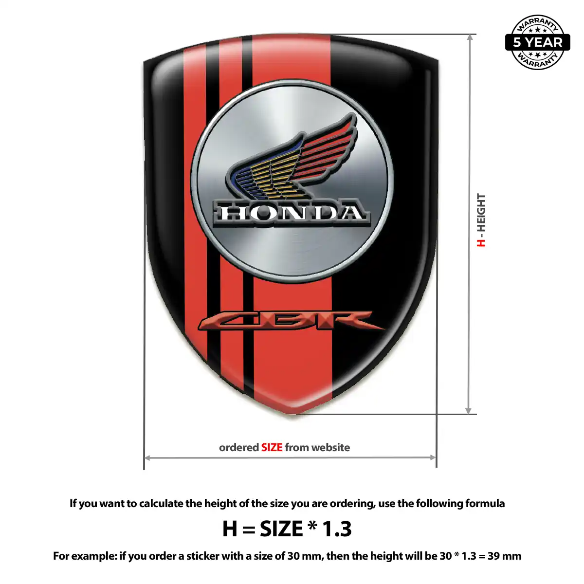 Honda Emblem Crest Exterior Luxe