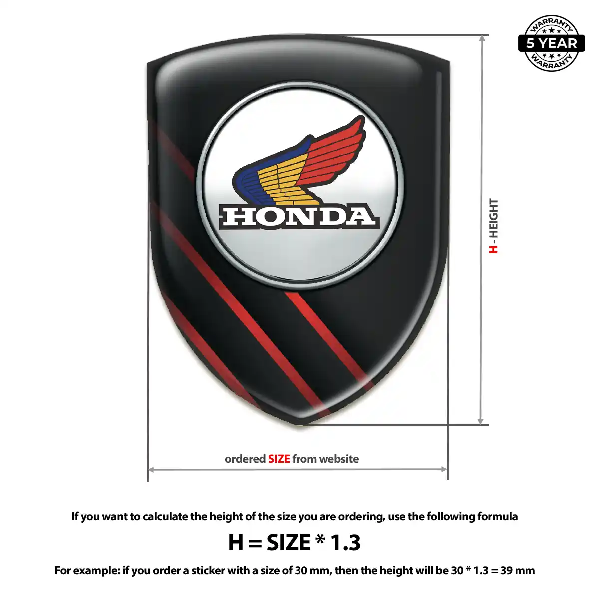 Honda Emblem Crest Noble Edition