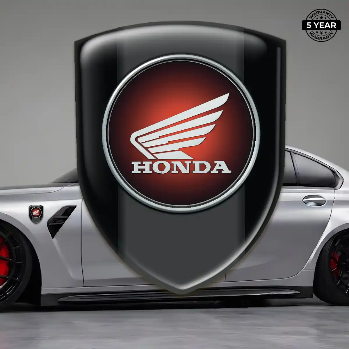 Honda Emblem Domed Badge Refined Design