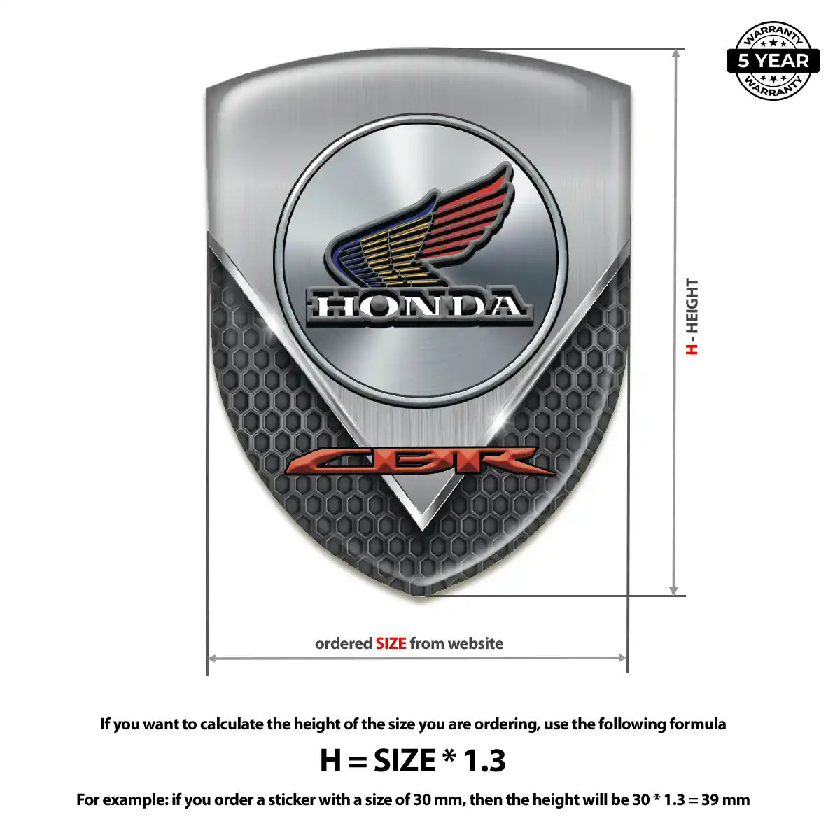 Honda Emblem Logo Badge Interior Luxe