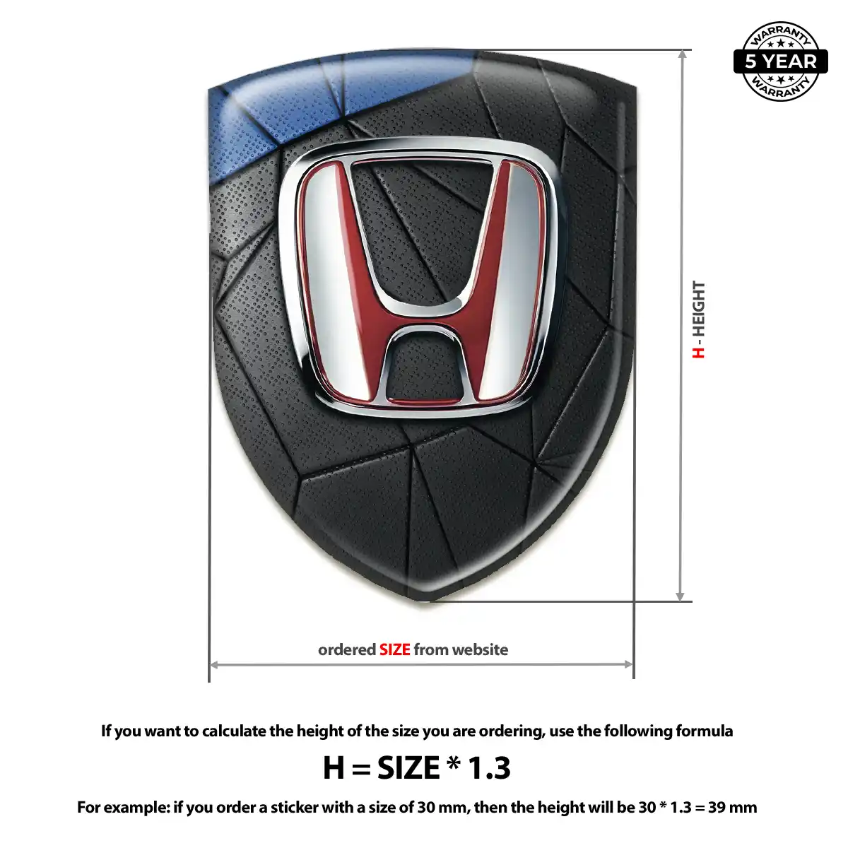 Honda Emblem Logo Badge Noble Edition